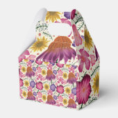 Wildflower gepersonaliseerde tuin Baby shower Bedankdoosjes (Achterkant)