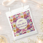 Wildflower gepersonaliseerde tuin Baby shower Bedankzakje (Geknipt)