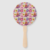 Wildflower gepersonaliseerde tuin Baby shower Handwaaier (Achterkant)