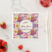 Wildflower gepersonaliseerde tuin Baby shower Servet (Insitu)