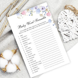 Wildflower Geslacht Onthullen Baby Word Scramble G