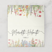 Wildflower Gevouwen Plaats Kaart Plaatskaartje (Buitenkant ongevouwen)