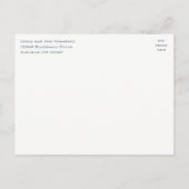 Wildflower gewei en pijl Bewaar de datum Aankondigingskaart (Achterkant)