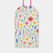 Wildflower Gift Label - 'We Love You Mom' Cadeaulabel (Achterkant)