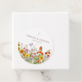 Wildflower Gift Labels - Wedding Favor Labels (In situ)