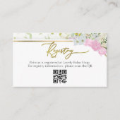 Wildflower Gift Registry QR Kaart Vrijgezellenfees (Voorkant)