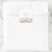 Wildflower Girl 1st Birthday Thank You Sticker (Tas)