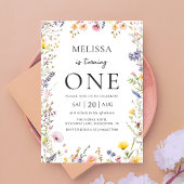 Wildflower Girl Verjaardag Uitnodiging