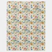 Wildflower Gooi een dromerig cadeau voor vrouwen Fleece Deken (Voorkant)