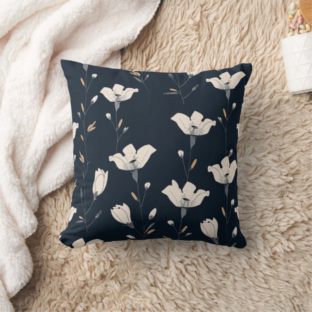 Wildflower gooi kussen, bloemen decoratief kussen, kussen (Deken)