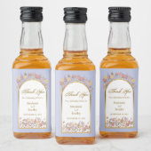 Wildflower Gouden Lavendel Elegante Moderne Bruilo Likeurfles Etiket (Flessen)
