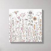 Wildflower Grace Canvas Afdruk (Voorkant)