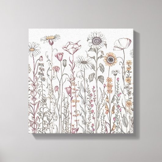 Wildflower Grace Canvas Afdruk (Voorkant)