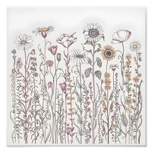 Wildflower Grace Foto Afdruk (Voorkant)