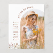 Wildflower Graduation Party Arch Foto uitnodiging (Voorkant)