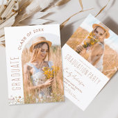 Wildflower Graduation Party Arch Foto uitnodiging