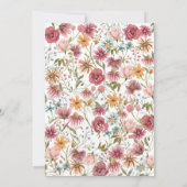 Wildflower Graduation Party Kaart (Achterkant)