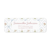 Wildflower Graduation Party Return Address Etiket (Voorkant)