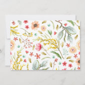 Wildflower Graduation Party Uitnodiging (Achterkant)