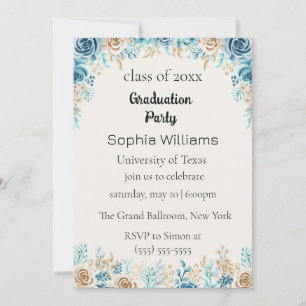 Wildflower Graduation Party Uitnodiging