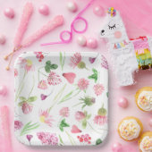 Wildflower Greenery Papieren Bordje (Feest)