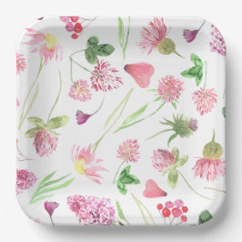 Wildflower Greenery Papieren Bordje