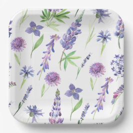 Wildflower Greenery Papieren Bordje