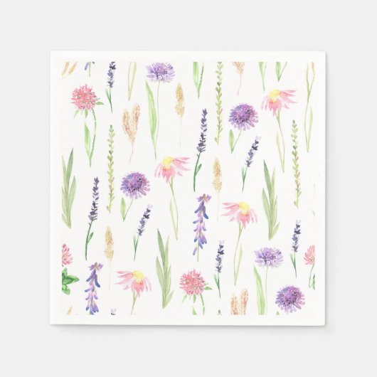 Wildflower Greenery Servet (Voorkant)