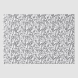 Wildflower Grey Blooms Floral Baby shower Custom Tissuepapier
