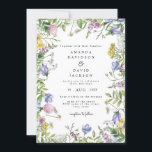 Wildflower grillige tuin Boho rustieke bruiloft in Kaart<br><div class="desc">Wildflower Whimsical Garden Boho Rustic Wedding Invitation Bericht me als je aanpassingen nodig hebt</div>
