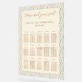 Wildflower Grote bruiloft Acryl Zitting Grafiek Bord (Hoek)