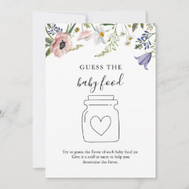 Wildflower Guess de Baby Food Game Kaart
