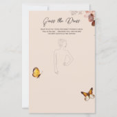 Wildflower Guess de jurk Vrijgezellenfeest spel (Voorkant)