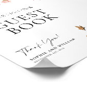 Wildflower Guest Book Weddenschap Poster (Hoek)
