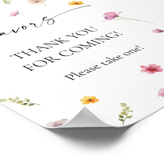 wildflower-gunst poster (Hoek)