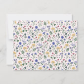 Wildflower Hand Painted Scalloped Border card Kaart (Achterkant)
