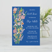 Wildflower Handbeschilderd Sweet Custom Vrijgezell Kaart (Staand voorkant)