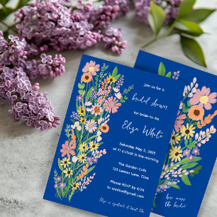 Wildflower Handbeschilderd Sweet Custom Vrijgezell Kaart