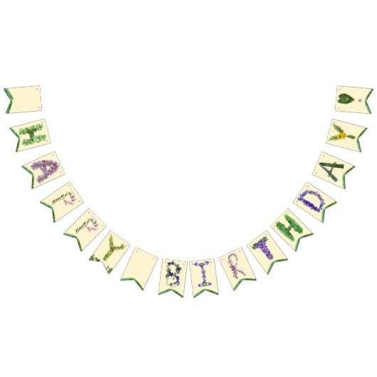 Wildflower Happy Birthday Banner (Alle)