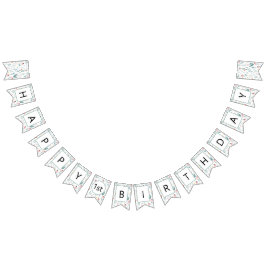 Wildflower Happy Birthday Banner