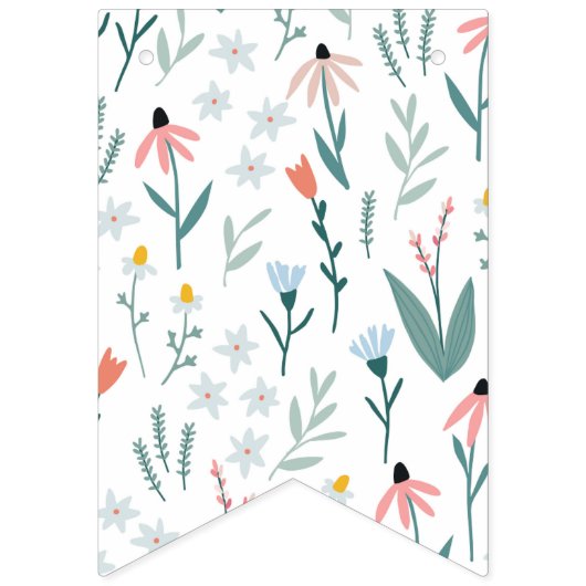 Wildflower Happy Birthday Banner (Eerste vlag)