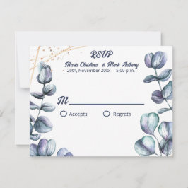 Wildflower Harmony Bruiloft RSVP Kaartje