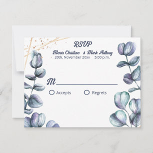 Wildflower Harmony Bruiloft RSVP Kaartje