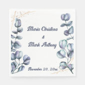 Wildflower Harmony Custom Wedding Servet (Voorkant)