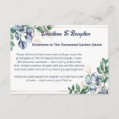 Wildflower Harmony Wedding Directions Informatiekaartje (Voorkant)