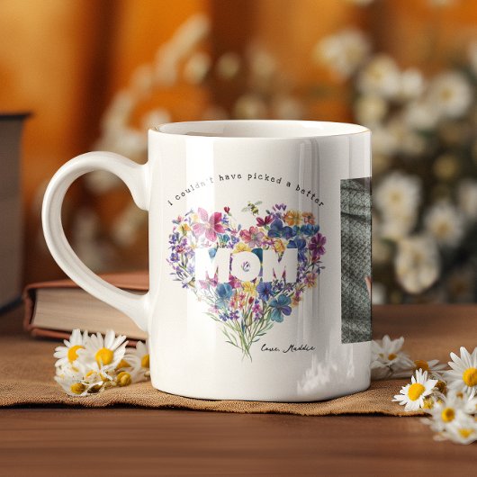 Wildflower Heart-Moederdag | 3 Fotocollage Koffiemok