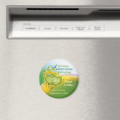 Wildflower Hearts 20e bruiloft Jubileum Party Magneet (Insitu (Vaatwasser))