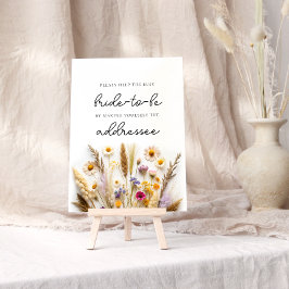 Wildflower Help de Drukke Bruid Adres en Envelop Poster