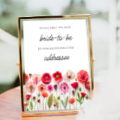 Wildflower Help de Drukke Bruid Adres en Envelop Poster