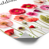 Wildflower Help de Drukke Bruid Adres en Envelop Poster (Hoek)